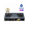 Nunix SC-002 Table Top Double Burner Gas Stove Cooker (1YR WRTY) WITH gas pipe 2metres