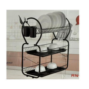 Rashnik 22 Inch 3 tier Stainless with 2 drainers(Trays) Dishrack Price in kenya